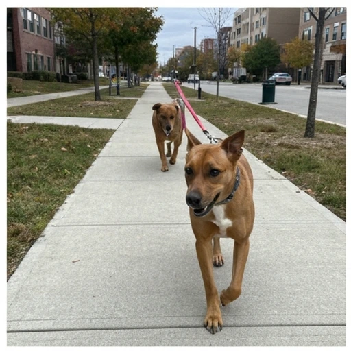 Herding dog working with livestock
