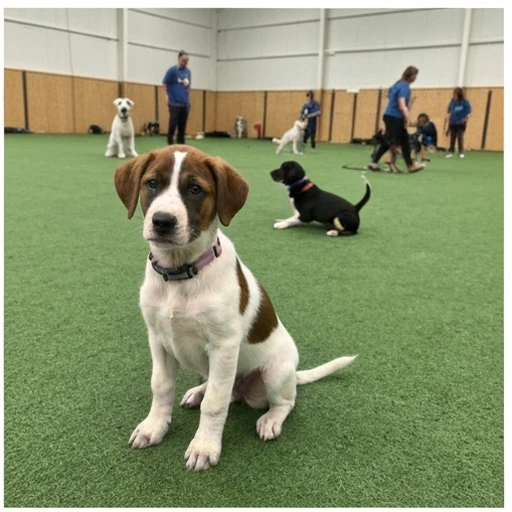 Dog obedience session