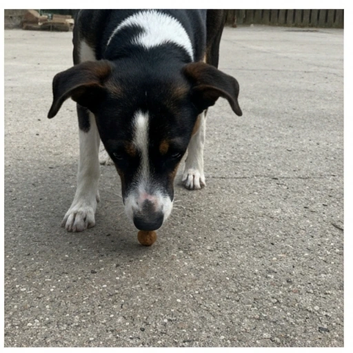Herding dog working with livestock